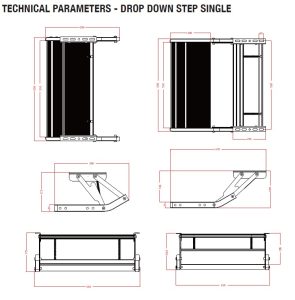 Single-drop-down-step-dimensions