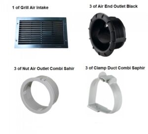 Truma Saphir Comfort AC unit kit inclusions